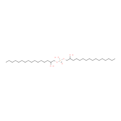 Bis(2-hydroxyhexadecyl) hydrogen phosphate结构式