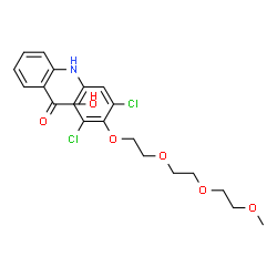 Benzoic acid,2-[[3,5-dichloro-4-[2-[2-(2-methoxyethoxy)ethoxy]ethoxy]phenyl]amino]- Structure