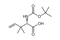 4-Pentenoic acid, 2-[[(1,1-dimethylethoxy)carbonyl]amino]-3,3-dimethyl-, (2R)图片