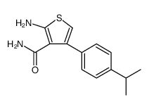 3-Thiophenecarboxamide, 2-amino-4-[4-(1-methylethyl)phenyl] Structure