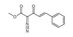 2-diazo-3-oxo-5-phenyl-pent-4-enoic acid methyl ester Structure