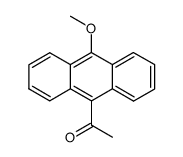 1-(10-methoxy-[9]anthryl)-ethanone结构式