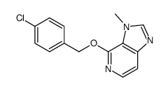 4-[(4-chlorophenyl)methoxy]-3-methylimidazo[4,5-c]pyridine结构式