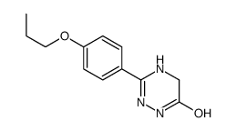 3-(4-propoxyphenyl)-2,5-dihydro-1H-1,2,4-triazin-6-one结构式