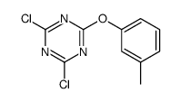 2,4-dichloro-6-(3-methylphenoxy)-1,3,5-triazine Structure