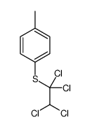 1-methyl-4-(1,1,2,2-tetrachloroethylsulfanyl)benzene Structure