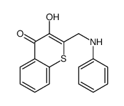 2-(anilinomethyl)-3-hydroxythiochromen-4-one结构式