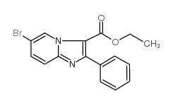 6-BROMO-2-PHENYL-IMIDAZO[1,2-A]PYRIDINE-3-CARBOXYLIC ACID ETHYL ESTER picture