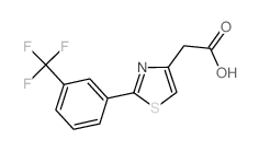 2-(2-[3-(TRIFLUOROMETHYL)PHENYL]-1,3-THIAZOL-4-YL)ACETIC ACID structure