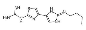 2-[4-[2-(butylamino)-1H-imidazol-5-yl]-1,3-thiazol-2-yl]guanidine结构式