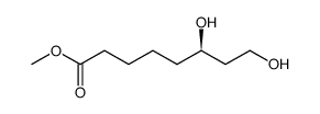 Octanoic acid, 6,8-dihydroxy-, methyl ester, (6R) Structure