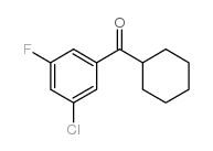 3-CHLORO-5-FLUOROPHENYL CYCLOHEXYL KETONE Structure