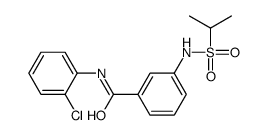 N-(2-chlorophenyl)-3-(propan-2-ylsulfonylamino)benzamide Structure