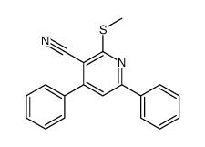 2-methylsulfanyl-4,6-diphenylpyridine-3-carbonitrile Structure