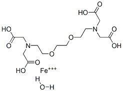 Ethylenebis(oxyethylenenitrilo)tetraacetic acid ferric salt hydrate picture