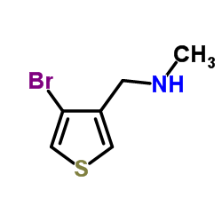 1-(4-Bromo-3-thienyl)-N-methylmethanamine structure