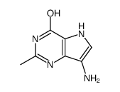 4H-Pyrrolo[3,2-d]pyrimidin-4-one,7-amino-1,5-dihydro-2-methyl-(9CI) structure