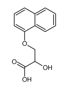 2-hydroxy-3-naphthalen-1-yloxypropanoic acid结构式