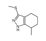 7-methyl-3-methylsulfanyl-4,5,6,7-tetrahydro-1H-indazole Structure