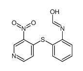 N-[2-(3-nitropyridin-4-yl)sulfanylphenyl]formamide Structure