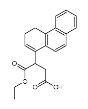 (3,4-dihydro-[1]phenanthryl)-succinic acid-1-ethyl ester Structure