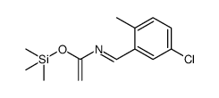 1-(5-chloro-2-methyl-phenyl)-3-trimethylsilyloxy-2-aza-1,3-butadiene结构式