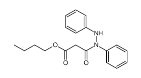 Malonsaeure-monobutylester-mono-(N,N'-diphenyl-hydrazid)结构式