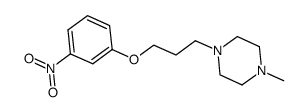 1-methyl-4-(3-(3-nitrophenoxy)propyl)piperazine Structure