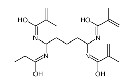 N,N',N'',N'''-(1,5-pentanediylidene)tetrakismethacrylamide结构式