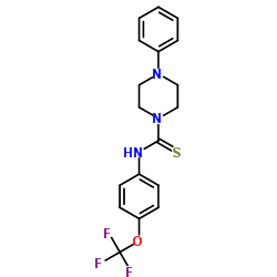 4-Phenyl-N-[4-(trifluoromethoxy)phenyl]-1-piperazinecarbothioamide Structure