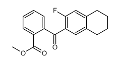 methyl 2-(3-fluoro-5,6,7,8-tetrahydronaphthalene-2-carbonyl)benzoate Structure