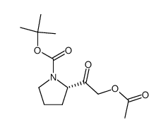 N-Boc-2(S)-(acetoxyacetyl)pyrrolidine Structure