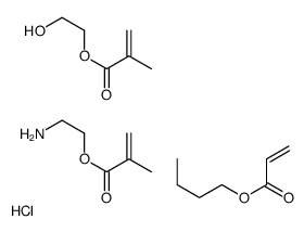 2-aminoethyl 2-methylprop-2-enoate,butyl prop-2-enoate,2-hydroxyethyl 2-methylprop-2-enoate,hydrochloride结构式