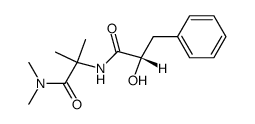 (-)-(S)-N-(1-dimethylcarbamoyl-1-methylethyl)-2-hydroxy-3-phenylpropanamide结构式