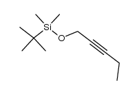 1-[(tert-butyldimethylsilyl)-oxy]-2-pentyne Structure