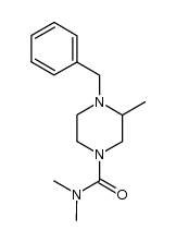 4-benzyl-N,N,3-trimethylpiperazine-1-carboxamide结构式