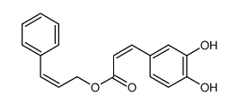 3-phenylprop-2-enyl 3-(3,4-dihydroxyphenyl)prop-2-enoate Structure