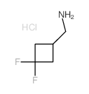 (3,3-difluorocyclobutyl)methanamine hydrochloride Structure