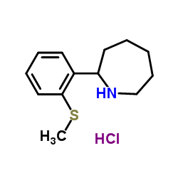 2-[2-(Methylsulfanyl)phenyl]azepane hydrochloride (1:1) Structure