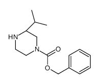 benzyl (3S)-3-propan-2-ylpiperazine-1-carboxylate结构式