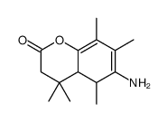 6-amino-4,4,5,7,8-pentamethyldihydrocoumarin structure