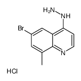 6-Bromo-4-hydrazino-8-methylquinoline hydrochloride Structure