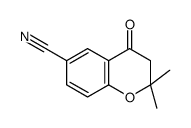 2,2-dimethyl-4-oxo-3H-chromene-6-carbonitrile结构式