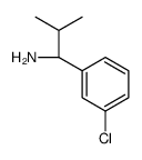 (1S)-1-(3-chlorophenyl)-2-methylpropan-1-amine Structure