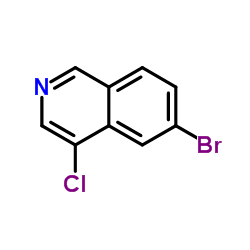 6-Bromo-4-chloroisoquinoline Structure