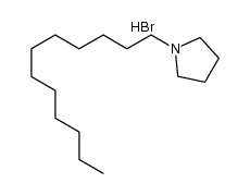 N-dodecylpyrrolidinium bromide结构式