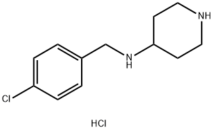 N-(4-Chlorobenzyl)piperidine-4-amine dihydrochloride结构式