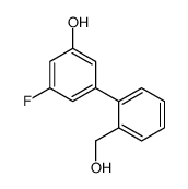 3-fluoro-5-[2-(hydroxymethyl)phenyl]phenol结构式