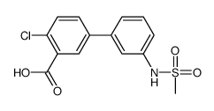 2-chloro-5-[3-(methanesulfonamido)phenyl]benzoic acid Structure