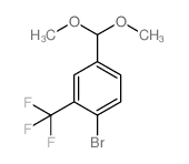 4-溴-3-(三氟甲基)苯甲醛二甲基缩醛结构式